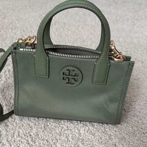 Tory Burch Olive Green Mini Top-Handle Crossbody